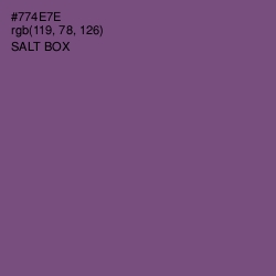 #774E7E - Salt Box Color Image