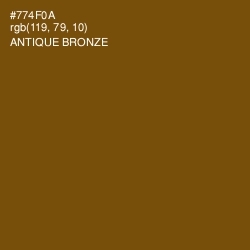 #774F0A - Antique Bronze Color Image
