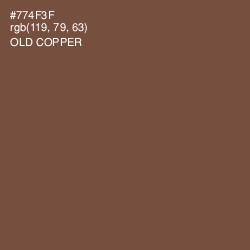 #774F3F - Old Copper Color Image