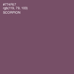 #774F67 - Scorpion Color Image