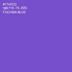#774FCD - Fuchsia Blue Color Image