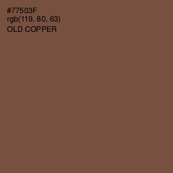 #77503F - Old Copper Color Image