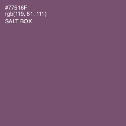 #77516F - Salt Box Color Image