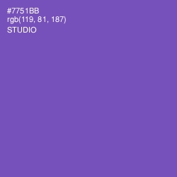 #7751BB - Studio Color Image