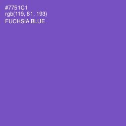 #7751C1 - Fuchsia Blue Color Image