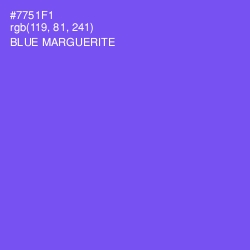 #7751F1 - Blue Marguerite Color Image