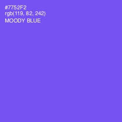 #7752F2 - Moody Blue Color Image