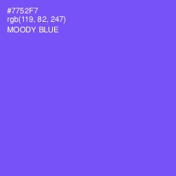 #7752F7 - Moody Blue Color Image