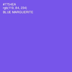 #7754EA - Blue Marguerite Color Image