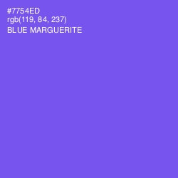 #7754ED - Blue Marguerite Color Image