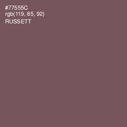 #77555C - Russett Color Image