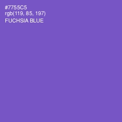 #7755C5 - Fuchsia Blue Color Image