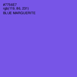 #7756E7 - Blue Marguerite Color Image