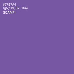 #7757A4 - Scampi Color Image
