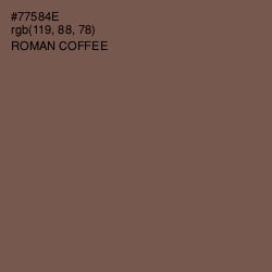 #77584E - Roman Coffee Color Image