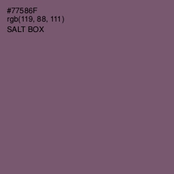 #77586F - Salt Box Color Image