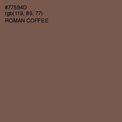 #77594D - Roman Coffee Color Image