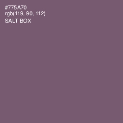 #775A70 - Salt Box Color Image