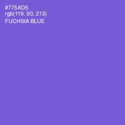 #775AD5 - Fuchsia Blue Color Image