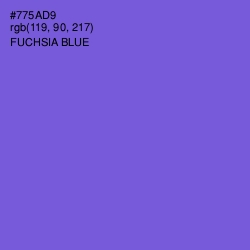 #775AD9 - Fuchsia Blue Color Image