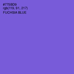 #775BD9 - Fuchsia Blue Color Image