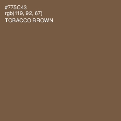 #775C43 - Tobacco Brown Color Image