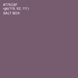 #775C6F - Salt Box Color Image