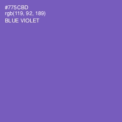 #775CBD - Blue Violet Color Image