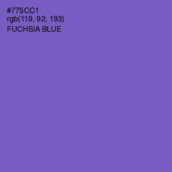 #775CC1 - Fuchsia Blue Color Image