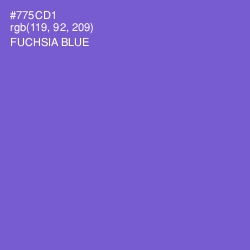 #775CD1 - Fuchsia Blue Color Image