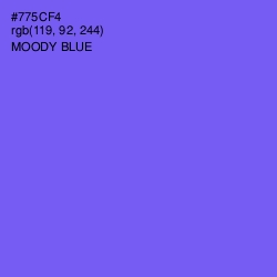 #775CF4 - Moody Blue Color Image