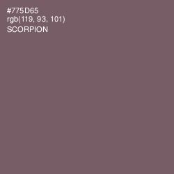 #775D65 - Scorpion Color Image