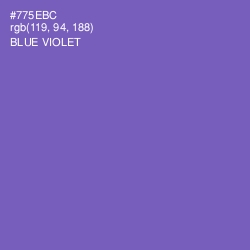 #775EBC - Blue Violet Color Image