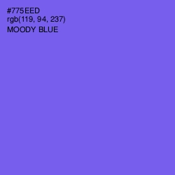 #775EED - Moody Blue Color Image