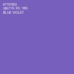 #775FBD - Blue Violet Color Image