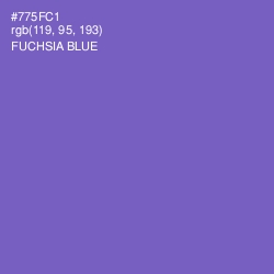 #775FC1 - Fuchsia Blue Color Image