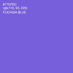 #775FDC - Fuchsia Blue Color Image