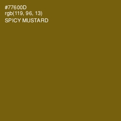 #77600D - Spicy Mustard Color Image