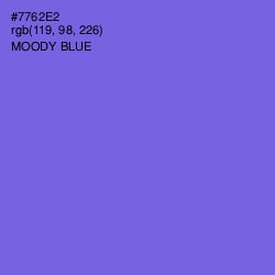 #7762E2 - Moody Blue Color Image