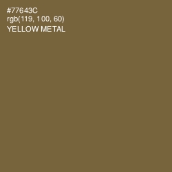 #77643C - Yellow Metal Color Image