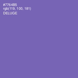 #7764B5 - Deluge Color Image