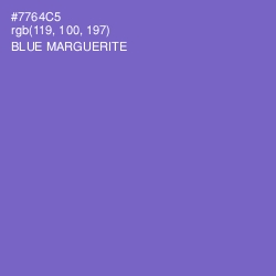 #7764C5 - Blue Marguerite Color Image