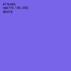 #7764E9 - Moody Blue Color Image