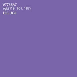 #7765A7 - Deluge Color Image