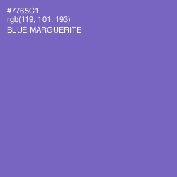 #7765C1 - Blue Marguerite Color Image