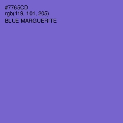 #7765CD - Blue Marguerite Color Image