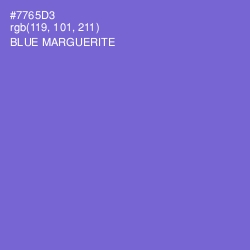 #7765D3 - Blue Marguerite Color Image