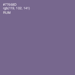 #77668D - Rum Color Image