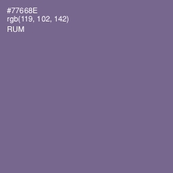 #77668E - Rum Color Image