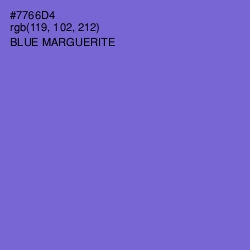 #7766D4 - Blue Marguerite Color Image